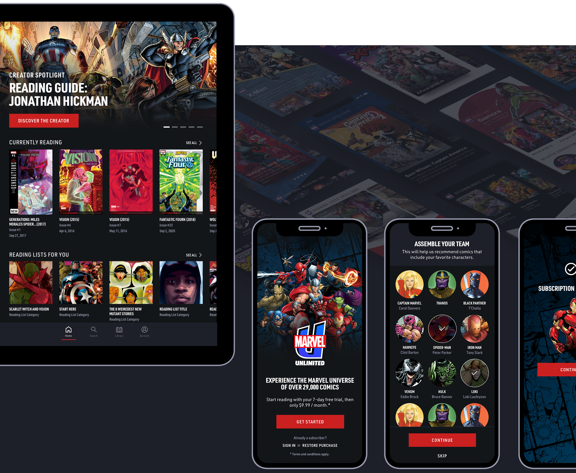 Marvel Mobile Apps